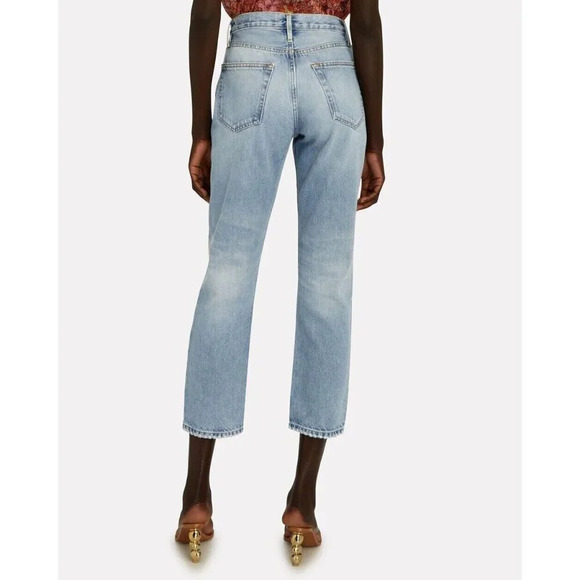 FRAME Le‎ Original Distressed Button Fly Jeans in Sunkissed Blue Size 25 - Picture 2 of 8